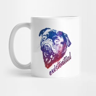 Cool Pug Dog Galaxy Shirt Mug